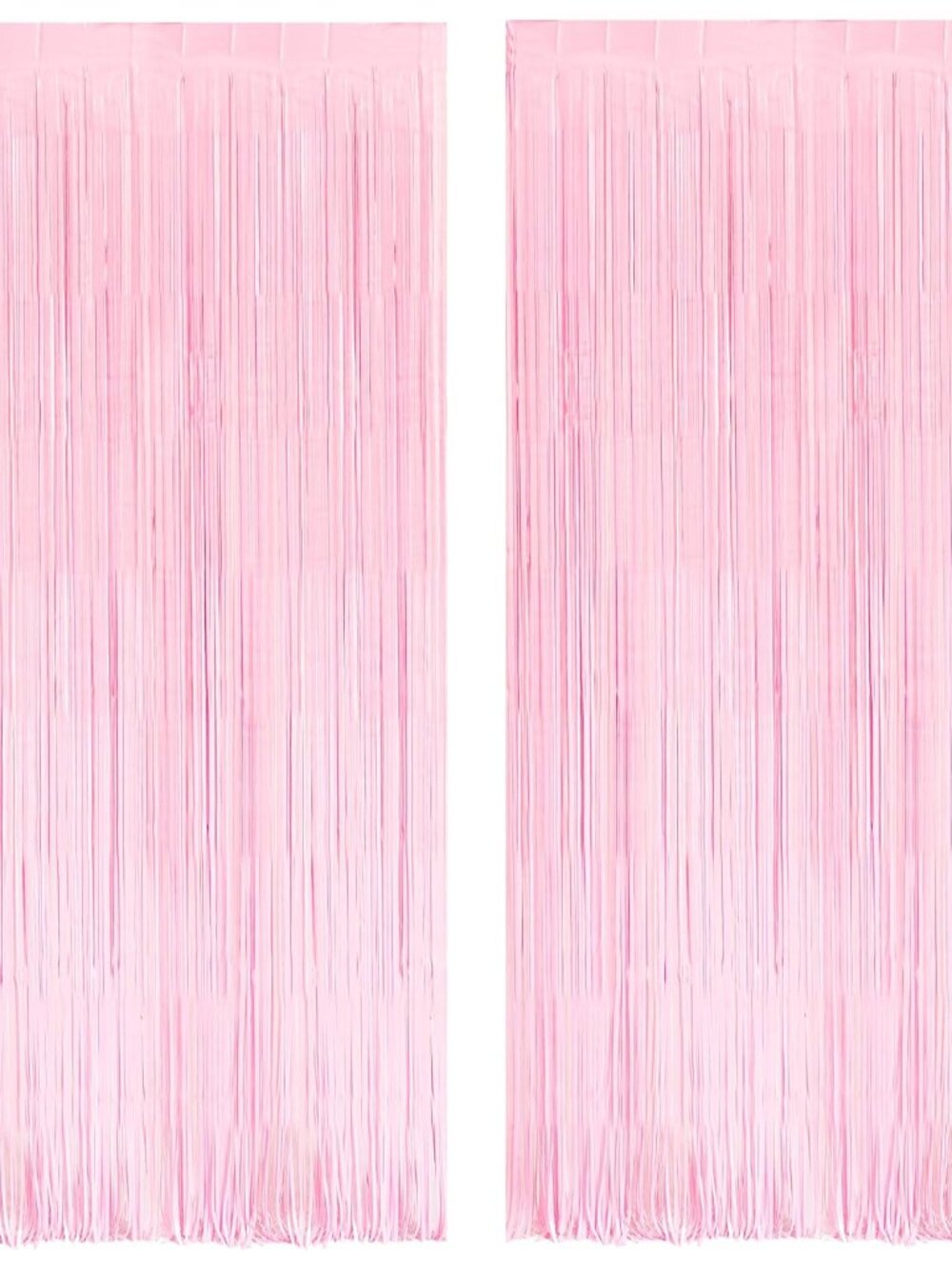 Pink Fringe Curtains Backdrop | Photo Booths Party Streamers
